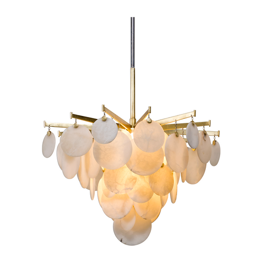 28-Inch Gold Leaf One-Light Chandelier / Default Title
