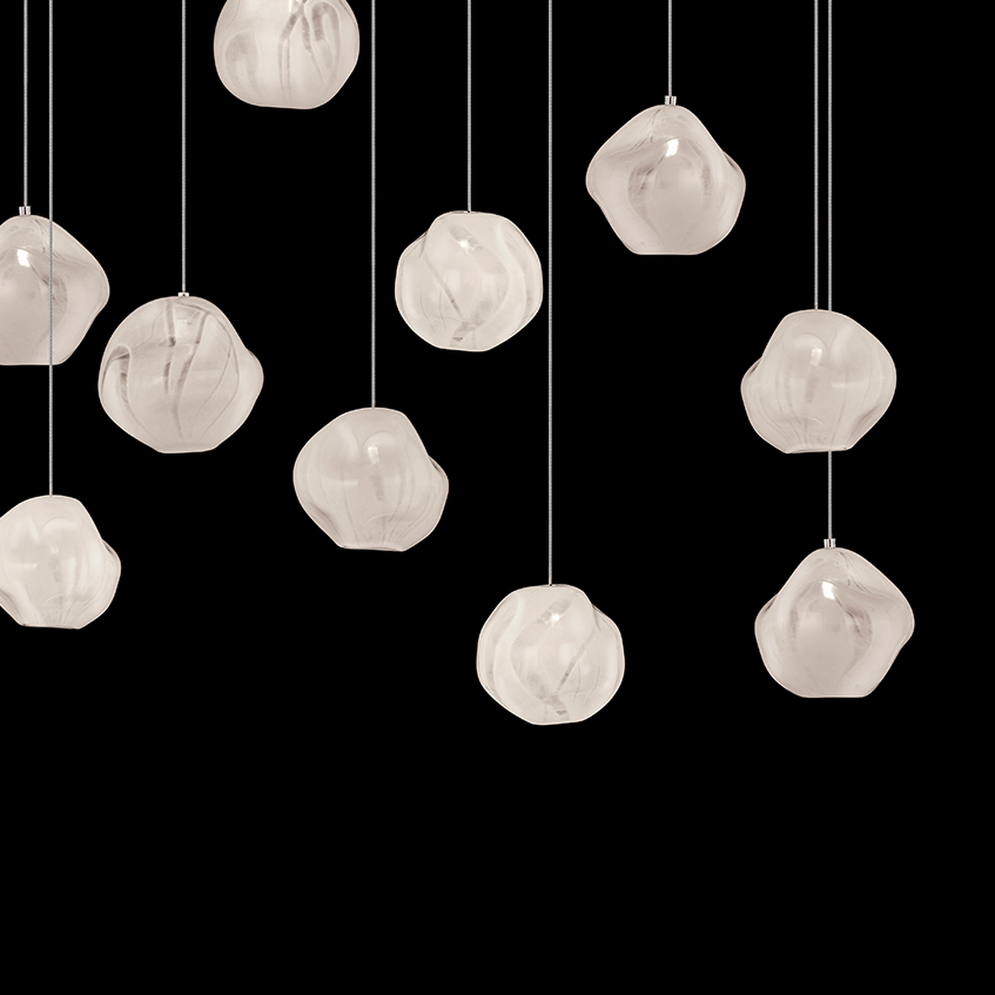 48-Inch Handblown Glass Linear Pendant