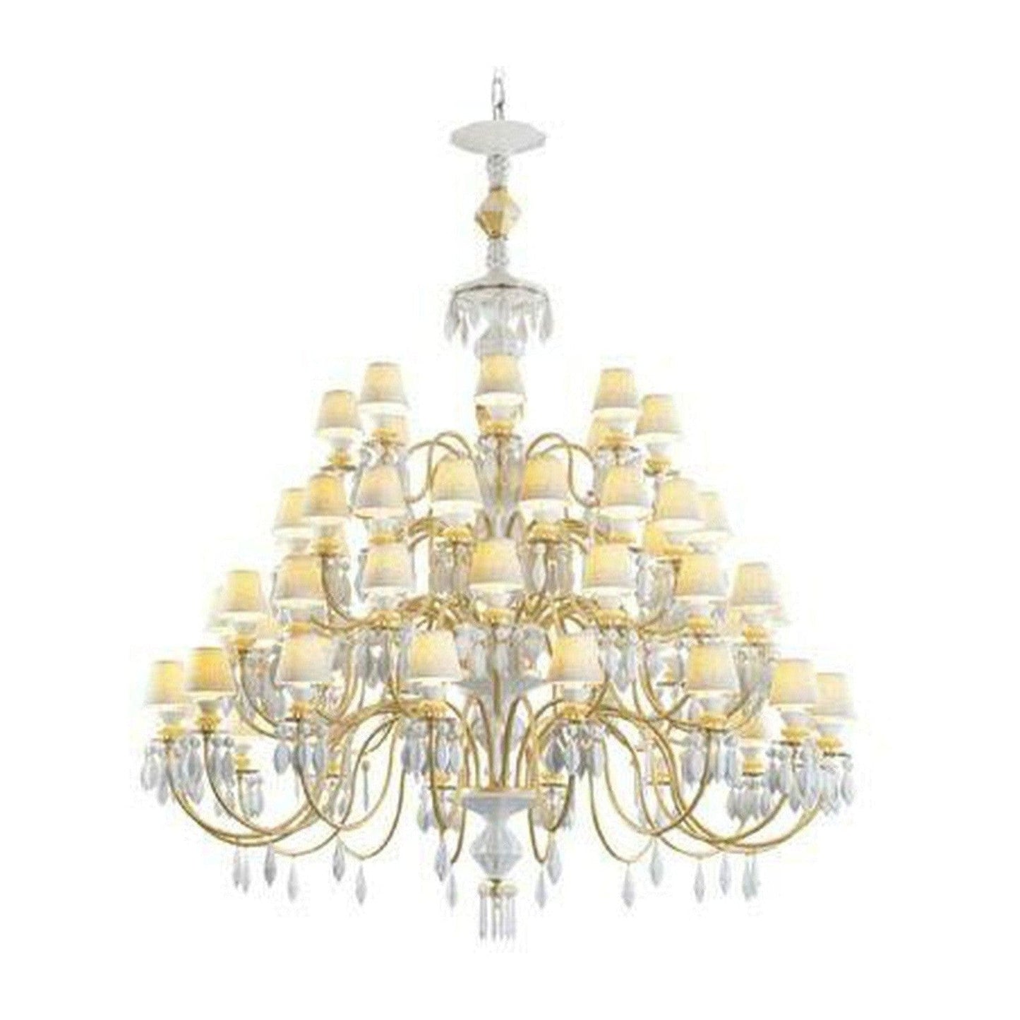 56-Light Black Porcelain Chandelier