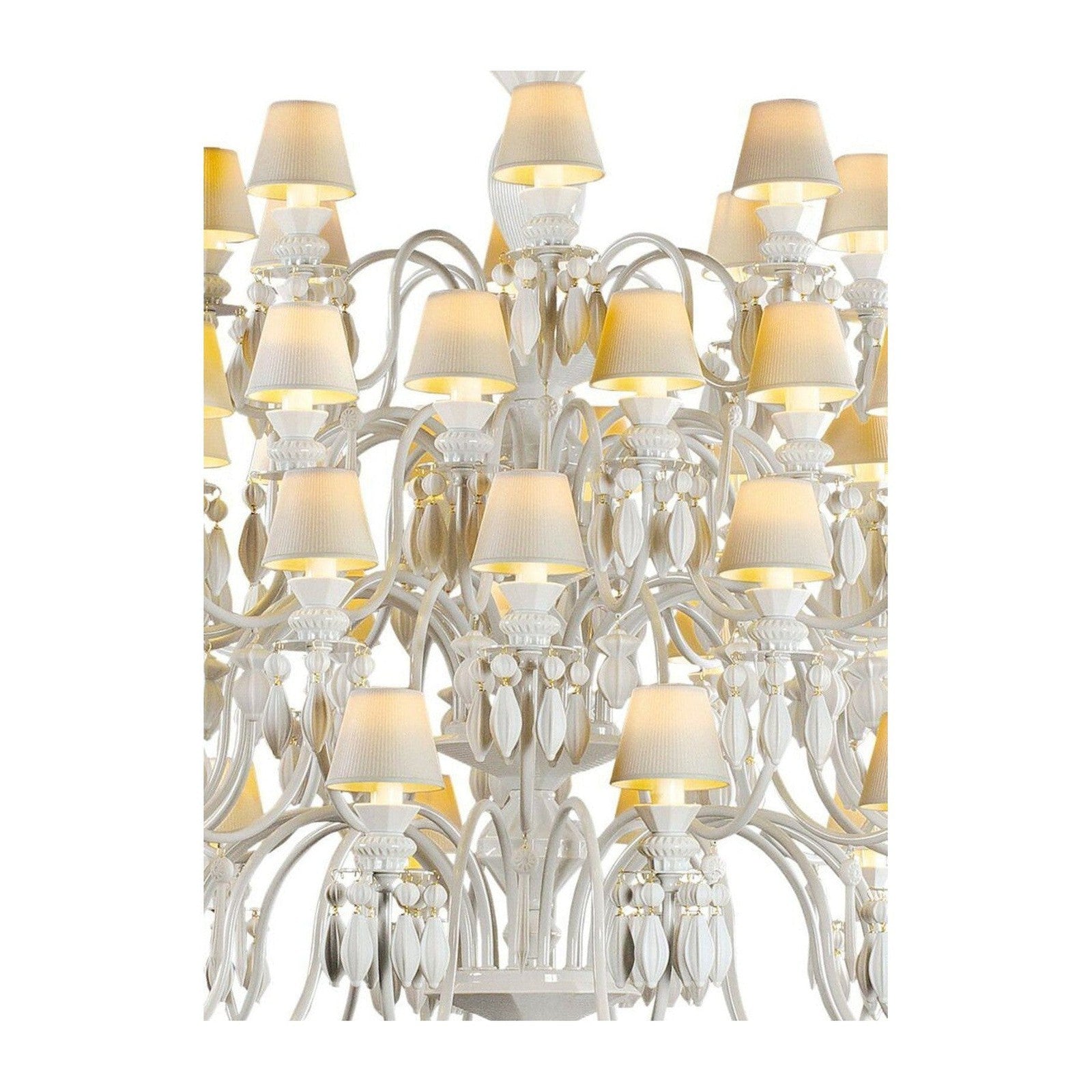 56-Light Black Porcelain Chandelier