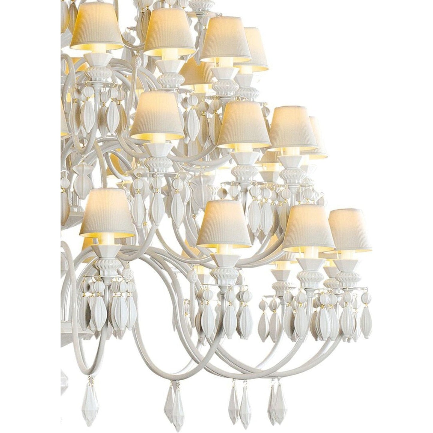 56-Light Black Porcelain Chandelier