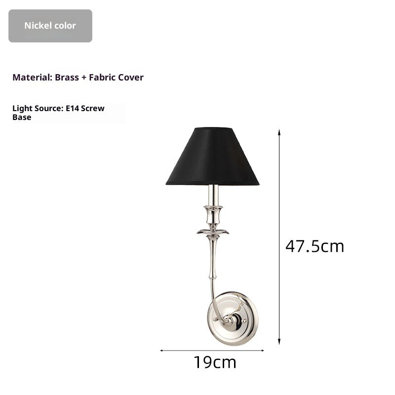 Fabric Shade Single or Double Wall Light