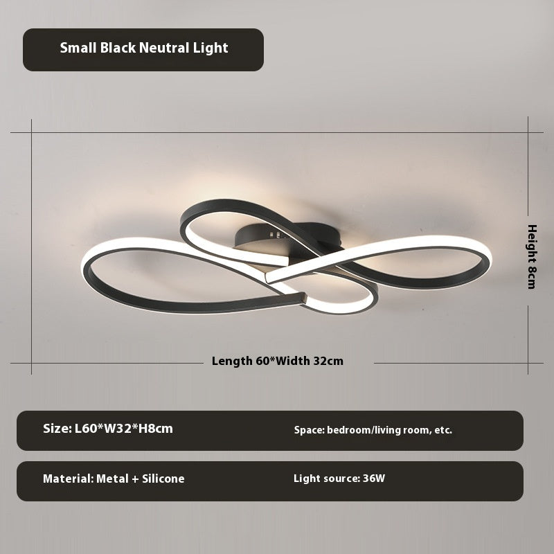 Modern Flower-Shaped Wall Light / Sand black L800MM / Neutral Light