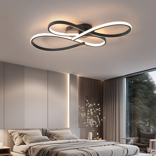 Modern Flower-Shaped Wall Light / Sand Black L600MM / Warm Light