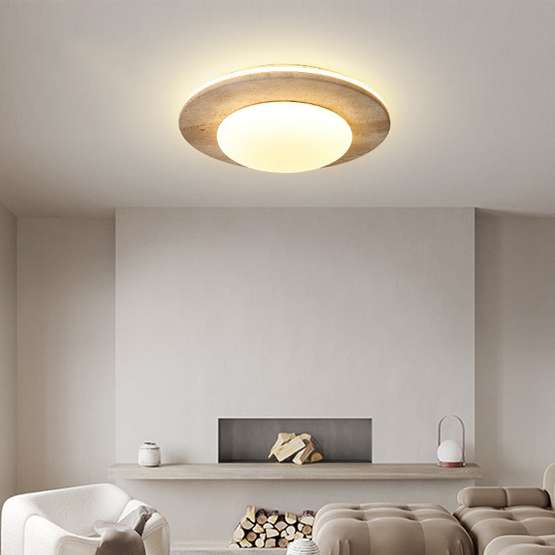 Modern Glass Bedroom Ceiling Light / Diameter 31CM / Neutral light
