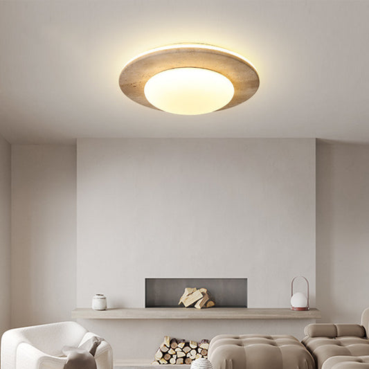 Modern Glass Bedroom Ceiling Light / Diameter 31CM / Neutral light