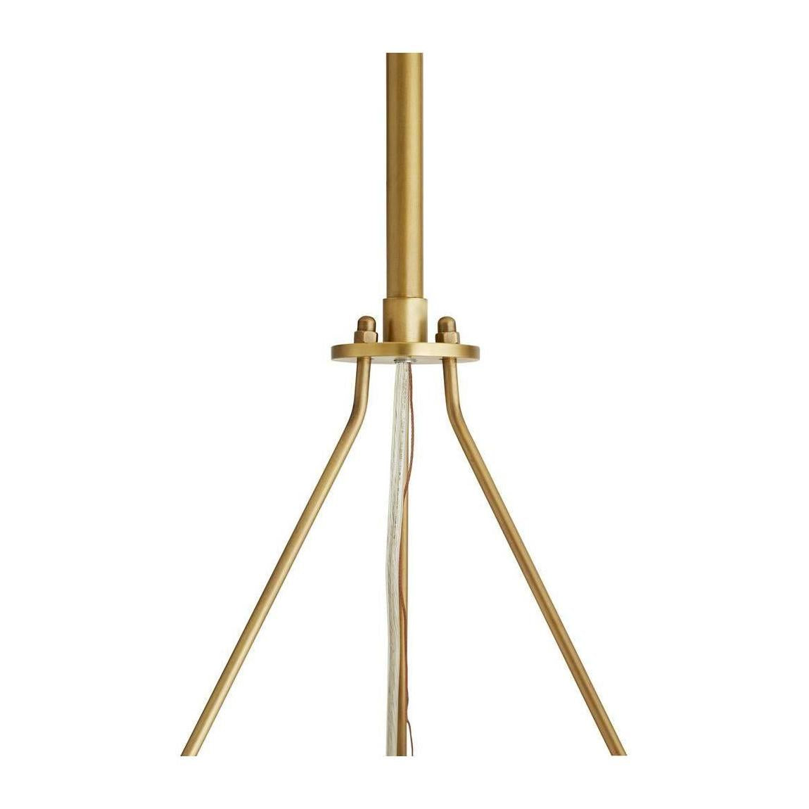Opal Globe Round Brass Chandelier