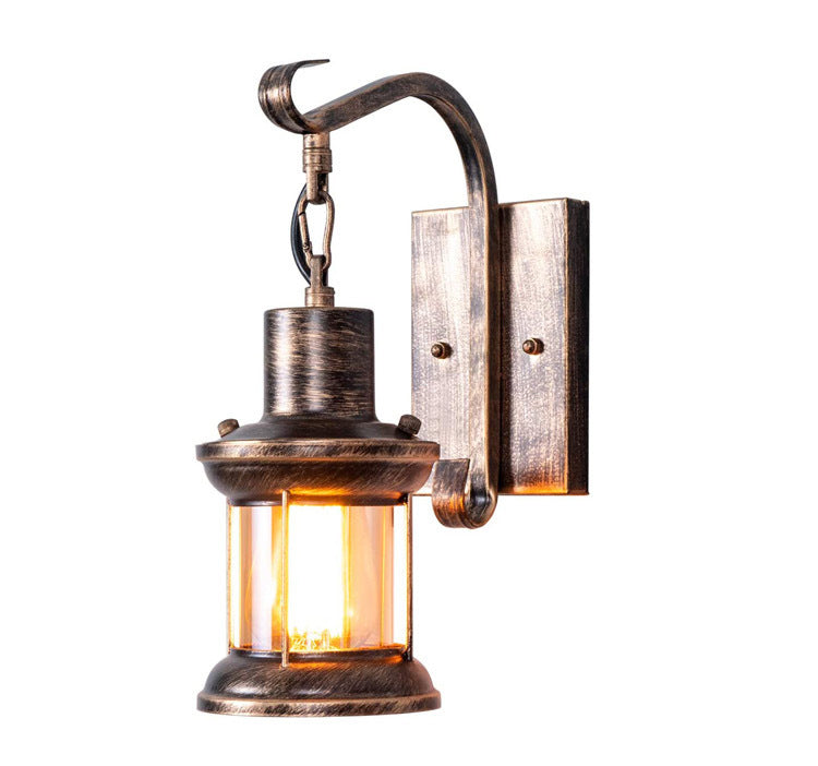 Rust-Finish Industrial Wall Light