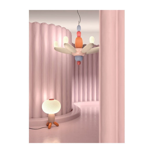 Translucent Porcelain Balloon Chandelier / Blue
