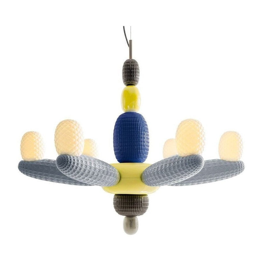 Translucent Porcelain Balloon Chandelier / Yellow