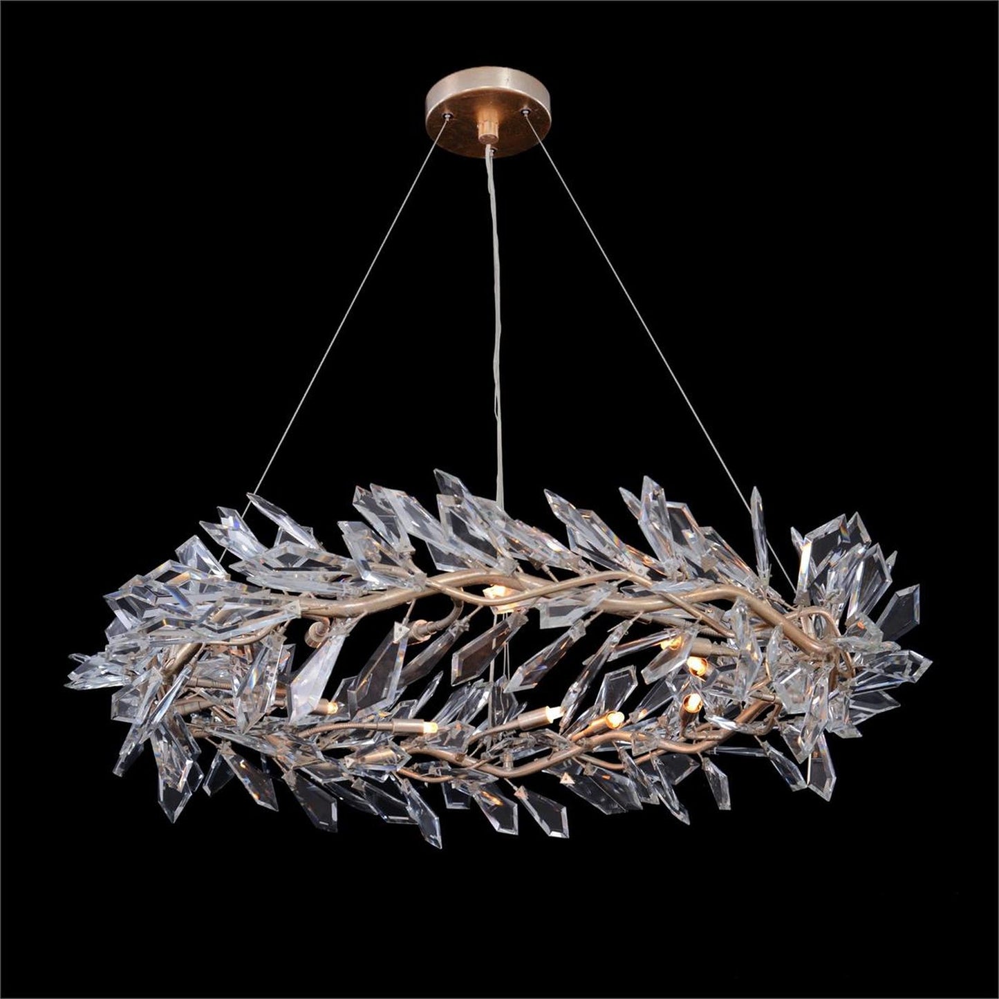 Twelve-Light Cut-Crystal Pendant Chandelier / Default Title